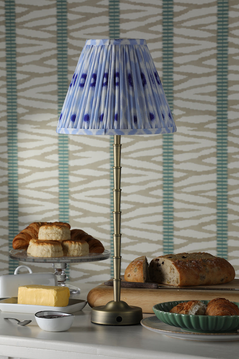 Dar Wyman LED Rechargeable Tall Table Lamp Matt Antique Brass Base Only