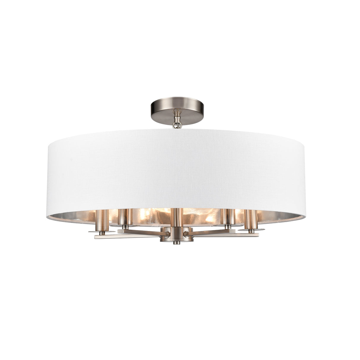 Franklite Windsor 5lt Pendant satin nickel
