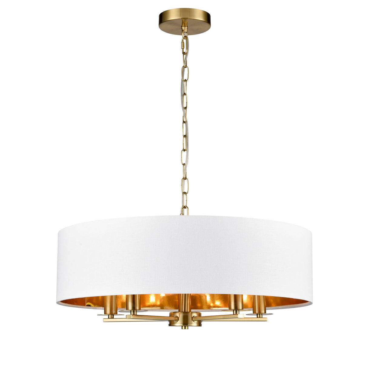 Franklite Windsor 5lt Pendant aged brass