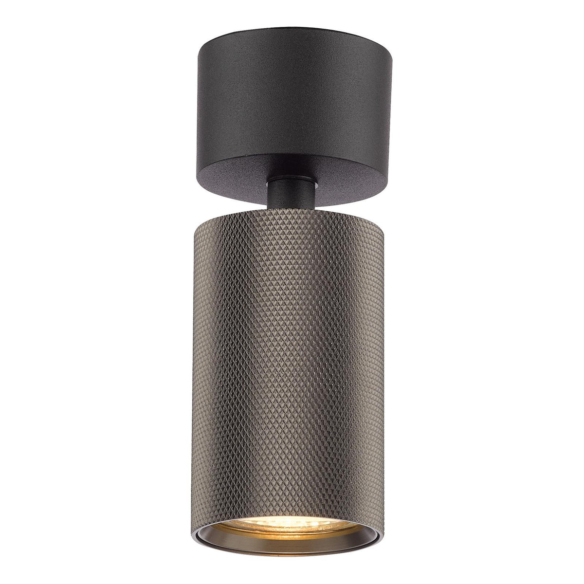 Dar Yamis Single Spotlight Knurled Bronze and Matt Black