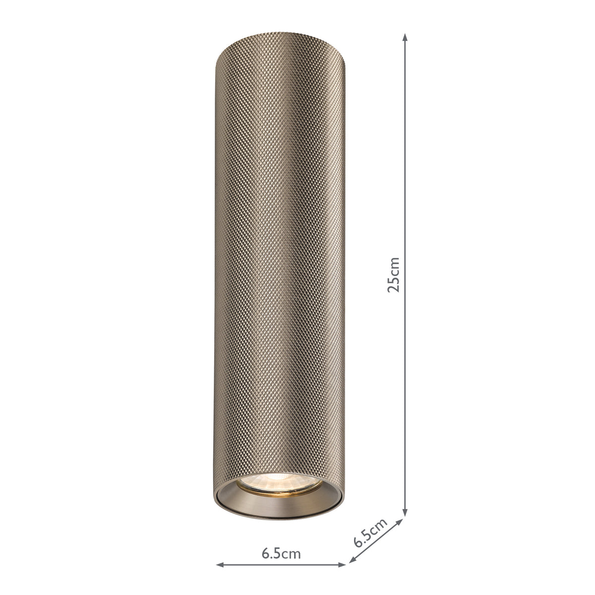 Dar Yamis 2 Light Wall Light Knurled Bronze