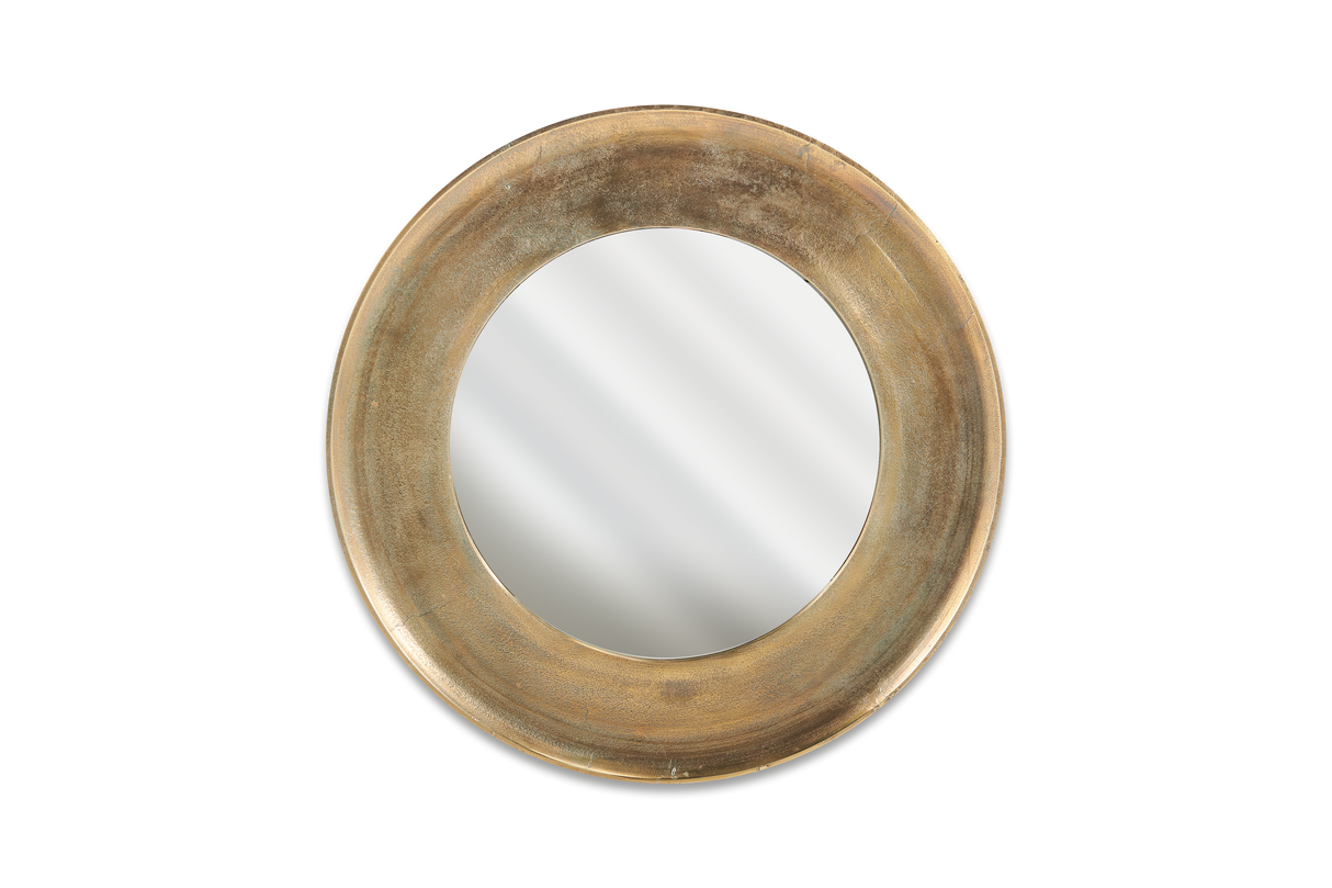 Nkuku Yakira Mirror Antique Brass Small