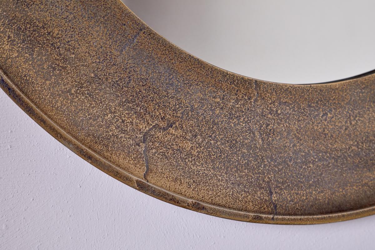 Nkuku Yakira Mirror Antique Brass Small