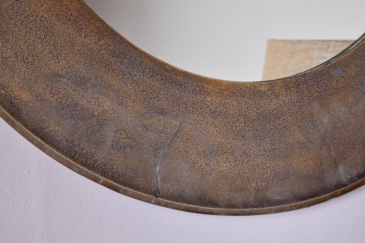 Nkuku Yakira Mirror Antique Brass Large