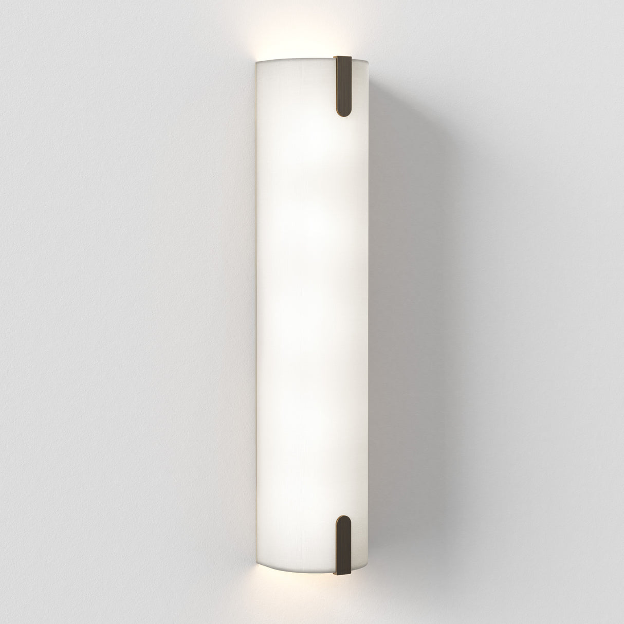 Astro Elba 600 Wall Interior Wall Light White Fabric/Bronze