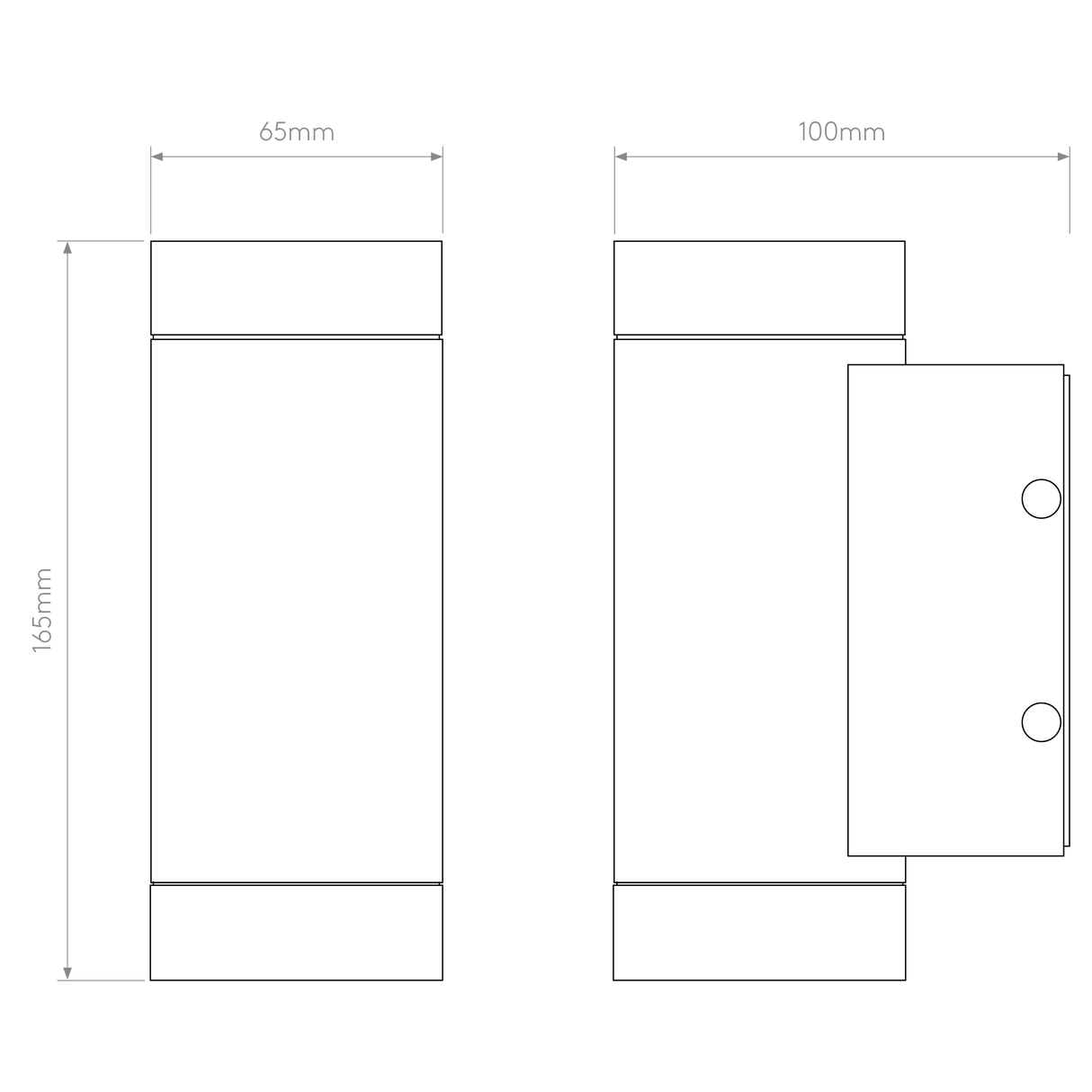 Astro Dartmouth Twin LED Textured Black Outdoor Wall Light