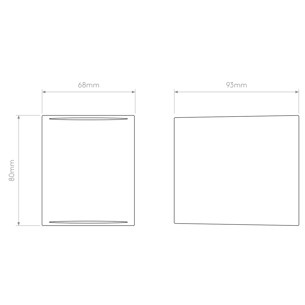 Astro Chios 80 Textured Black Outdoor Wall Light