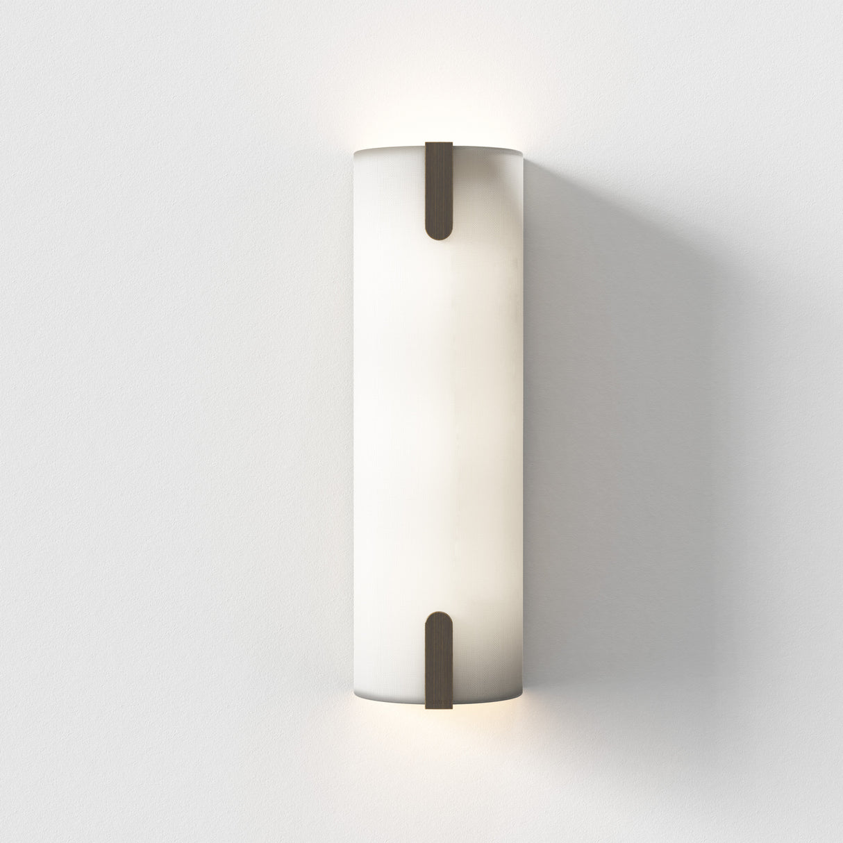 Astro Elba 400 Wall Interior Wall Light White Fabric/Bronze