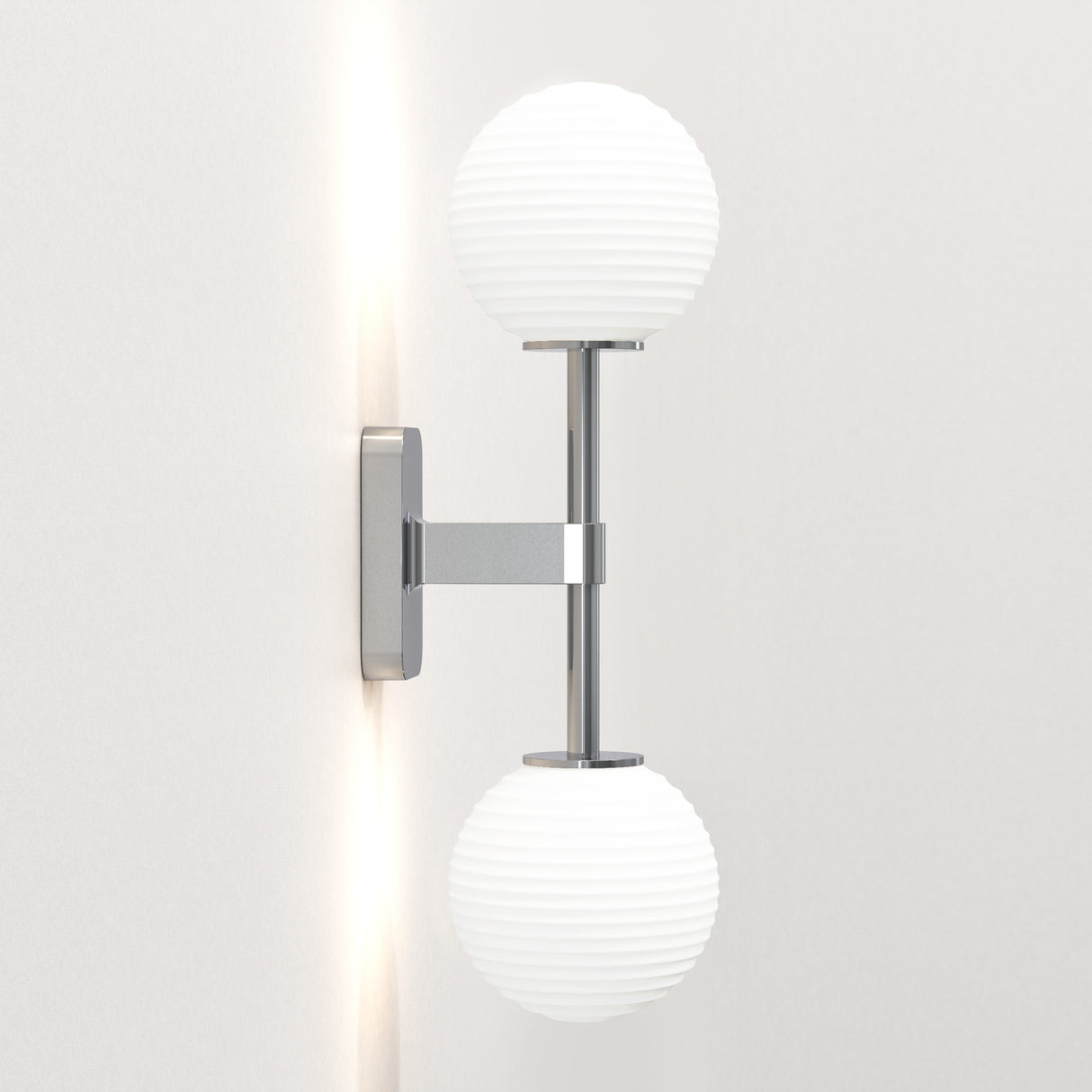 Astro Tacoma Twin Polished Chrome Bathroom Wall Light