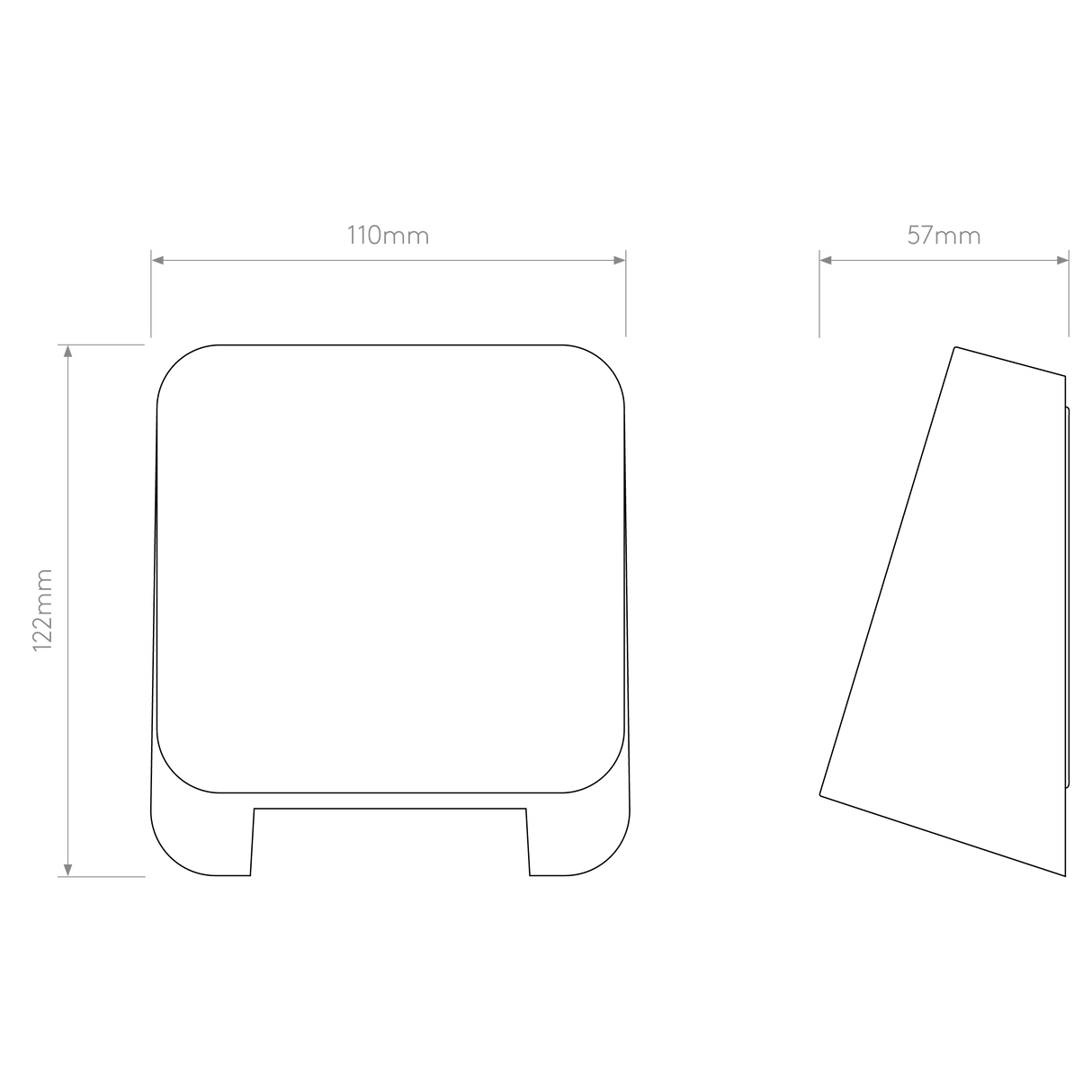 Astro Incline Single Solid Brass Outdoor Marker Light