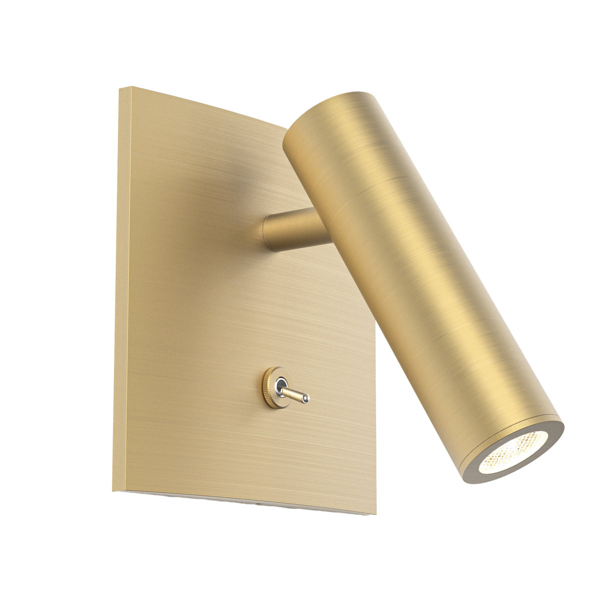 Astro Enna Recess Square Switched LED Matt Gold Interior Reading Light