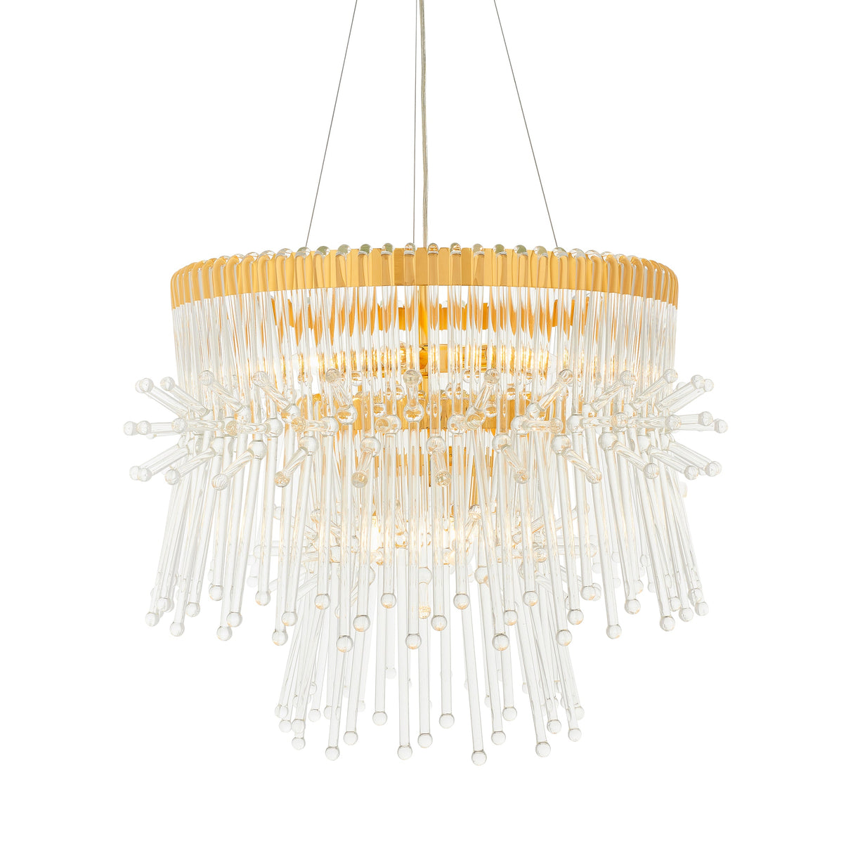 Amos Acer Chandelier Polished Gold – from Amos Lighting + Home