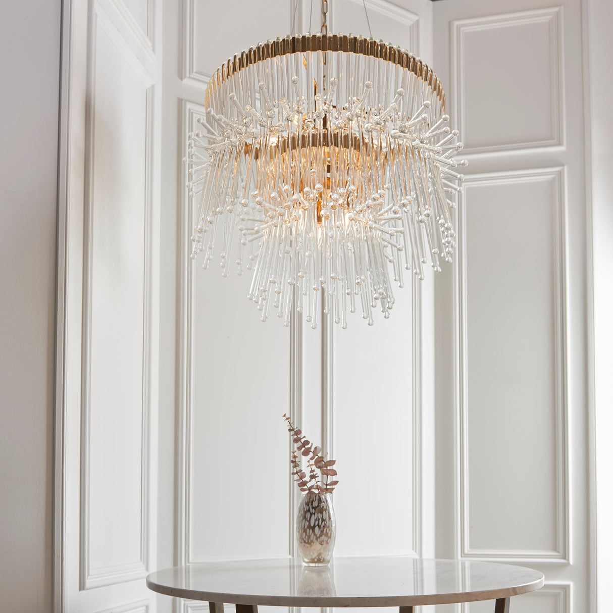 Amos Acer Chandelier Polished Gold – from Amos Lighting + Home