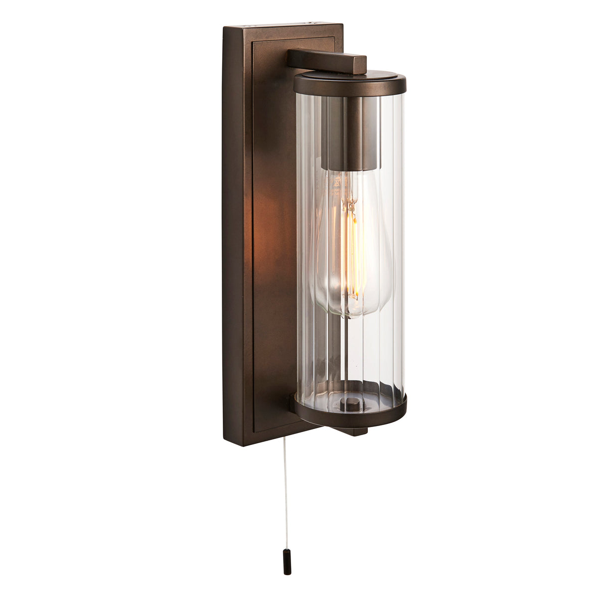 Amos Aeon Bathroom Wall Light Dark Bronze – from Amos Lighting + Home