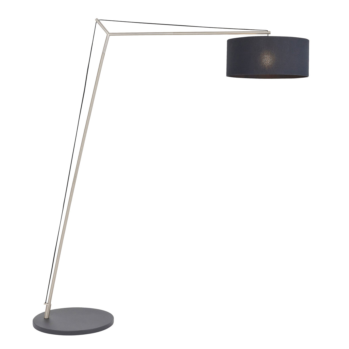 Amos Automic Floor Lamp Matt Nickel & Black – from Amos Lighting + Home