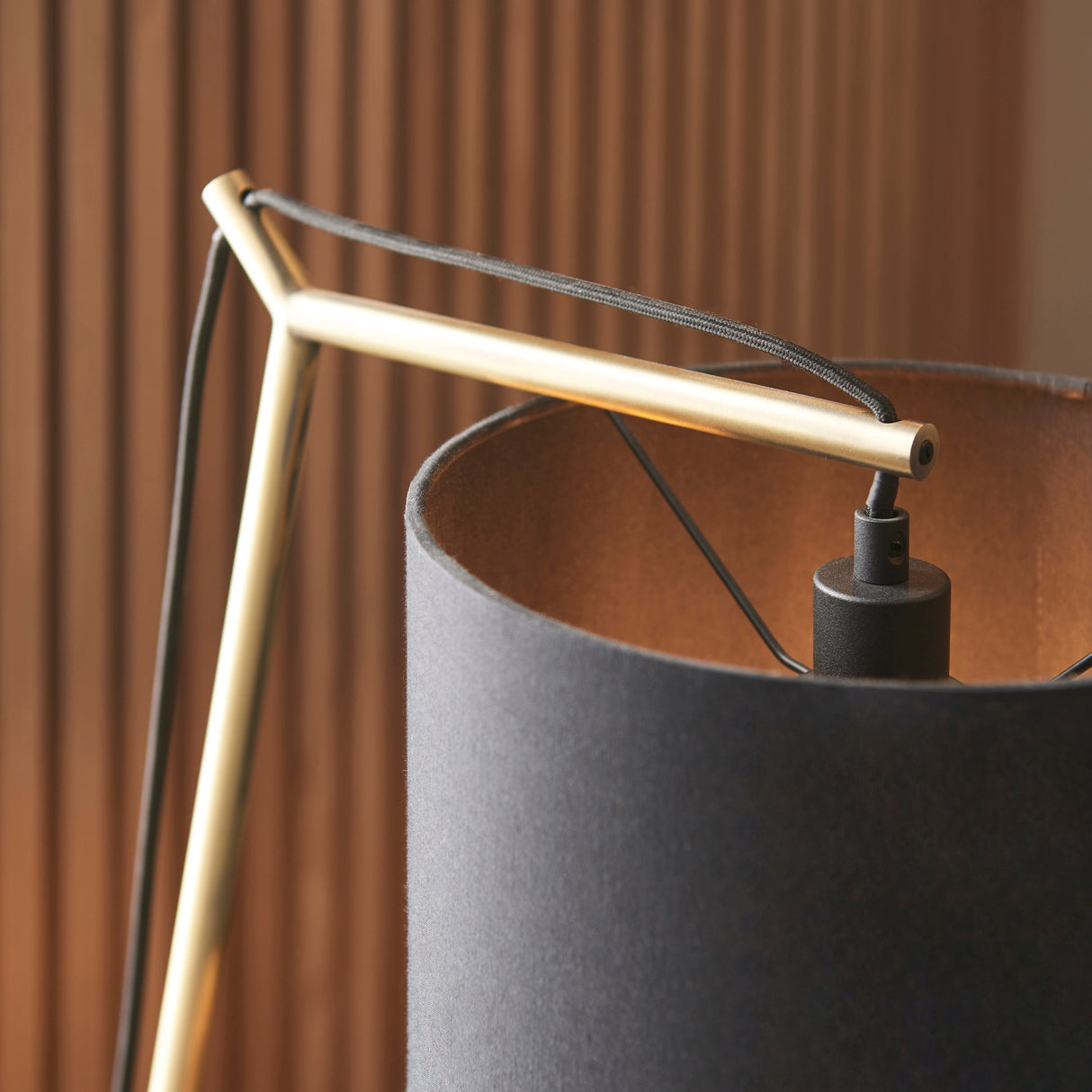 Amos Automic Table Lamp Matt Brass & Black – from Amos Lighting + Home