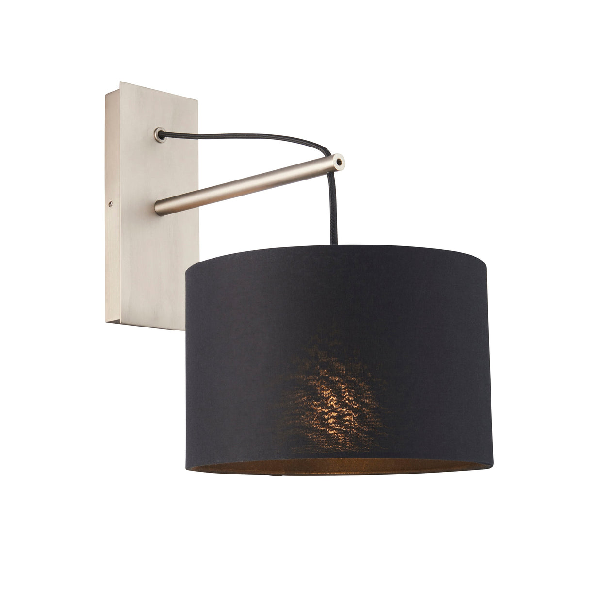 Amos Automic Wall Light Matt Nickel & Black – from Amos Lighting + Home