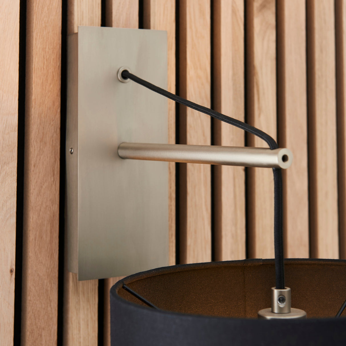 Amos Automic Wall Light Matt Nickel & Black – from Amos Lighting + Home