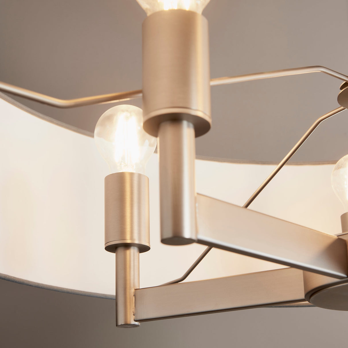 Amos Belgrave Pendant Matt Nickel & Grey – from Amos Lighting + Home