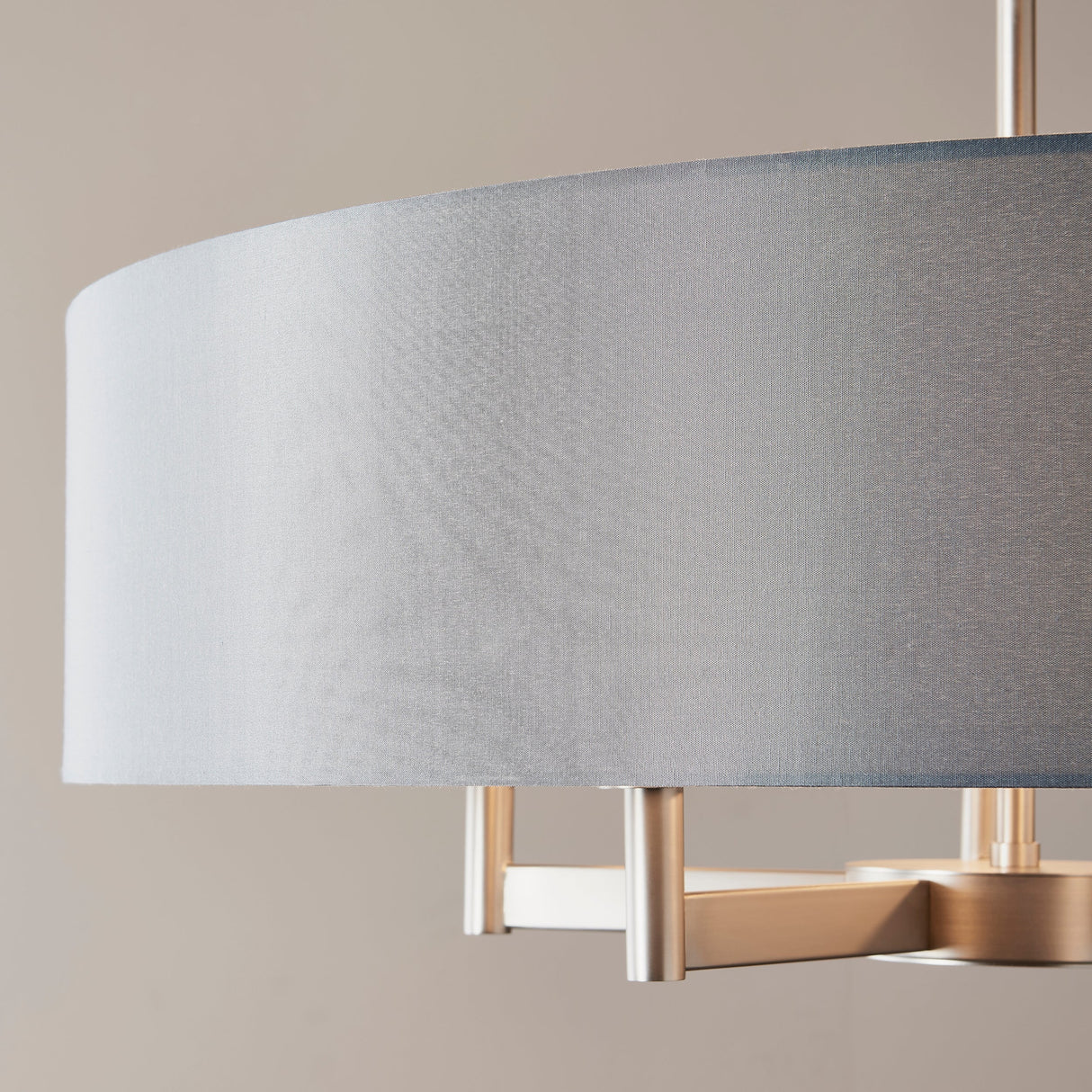 Amos Belgrave Pendant Matt Nickel & Grey – from Amos Lighting + Home