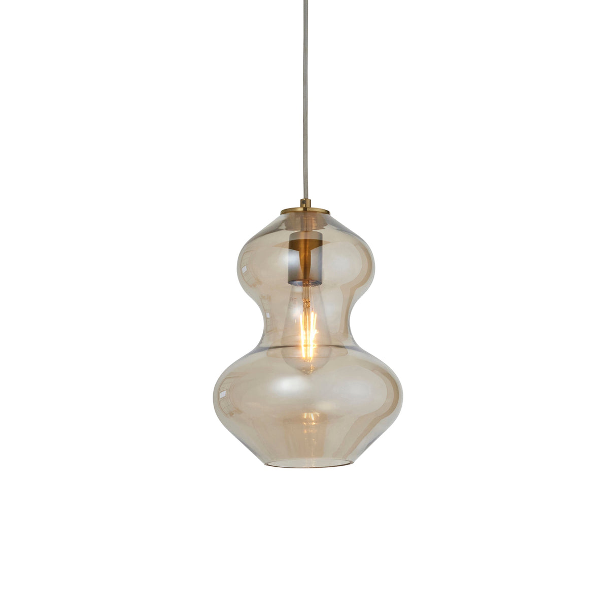 Amos Brimstone Waist Pendant Champagne Lusture Glass – from Amos Lighting + Home
