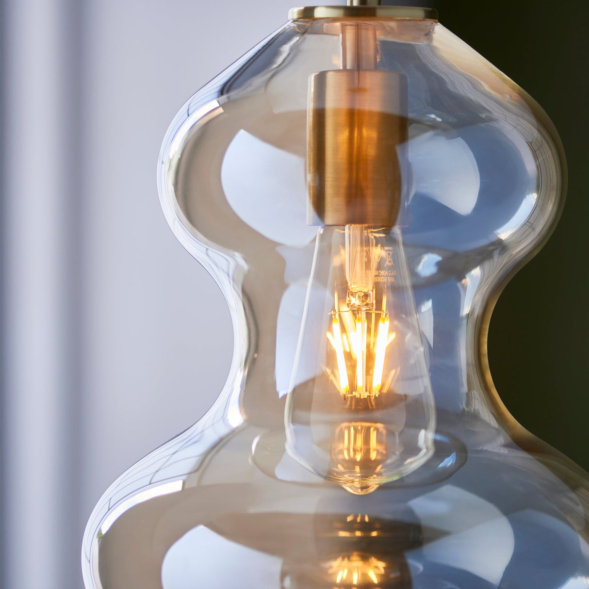 Amos Brimstone Waist Pendant Champagne Lusture Glass – from Amos Lighting + Home