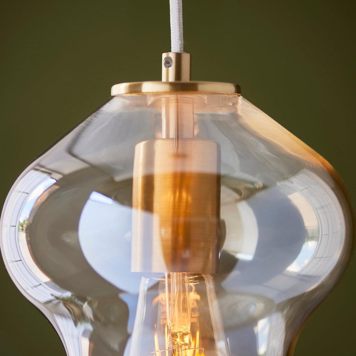 Amos Brimstone Waist Pendant Champagne Lusture Glass – from Amos Lighting + Home