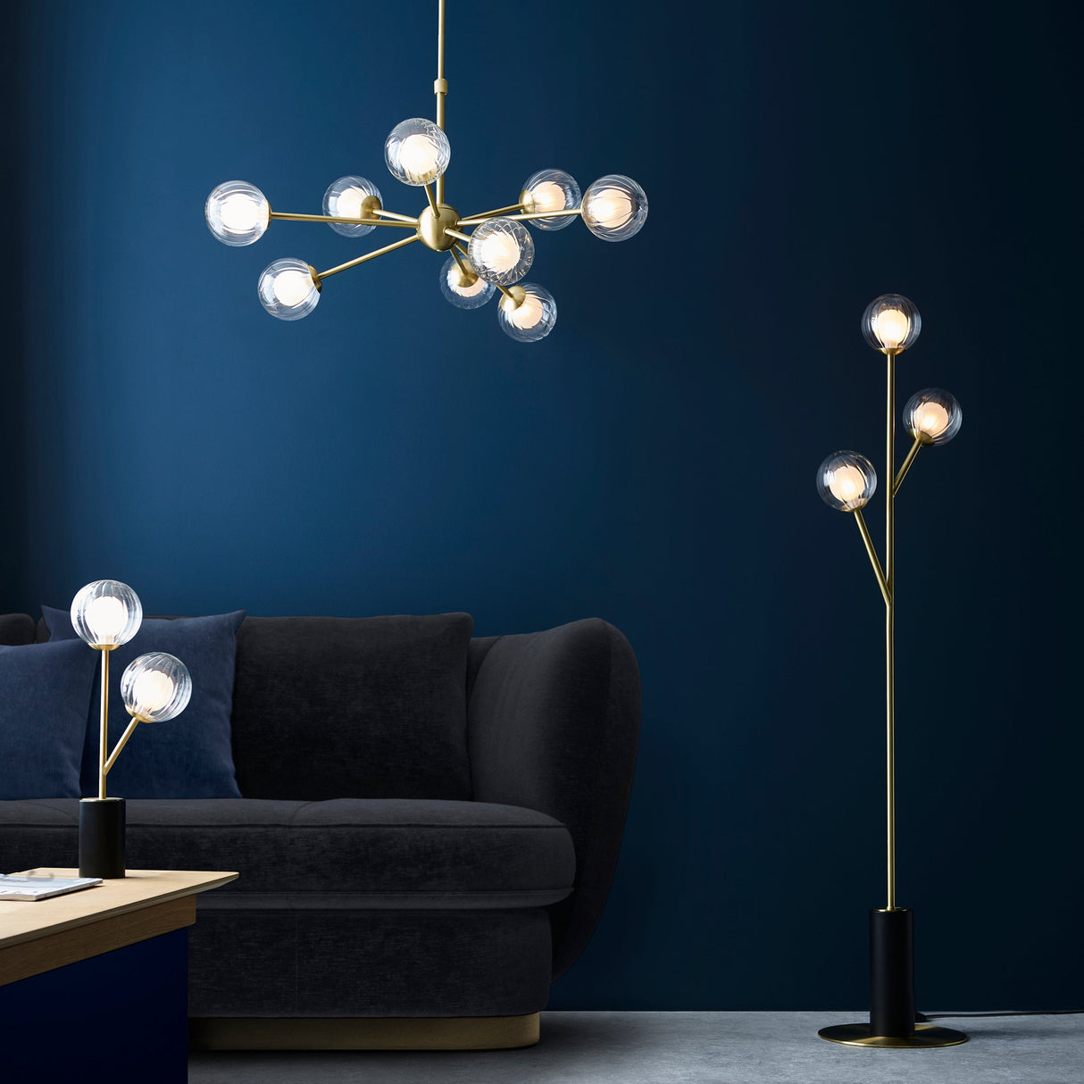 Amos Brixton Table Lamp Satin Brass – from Amos Lighting + Home