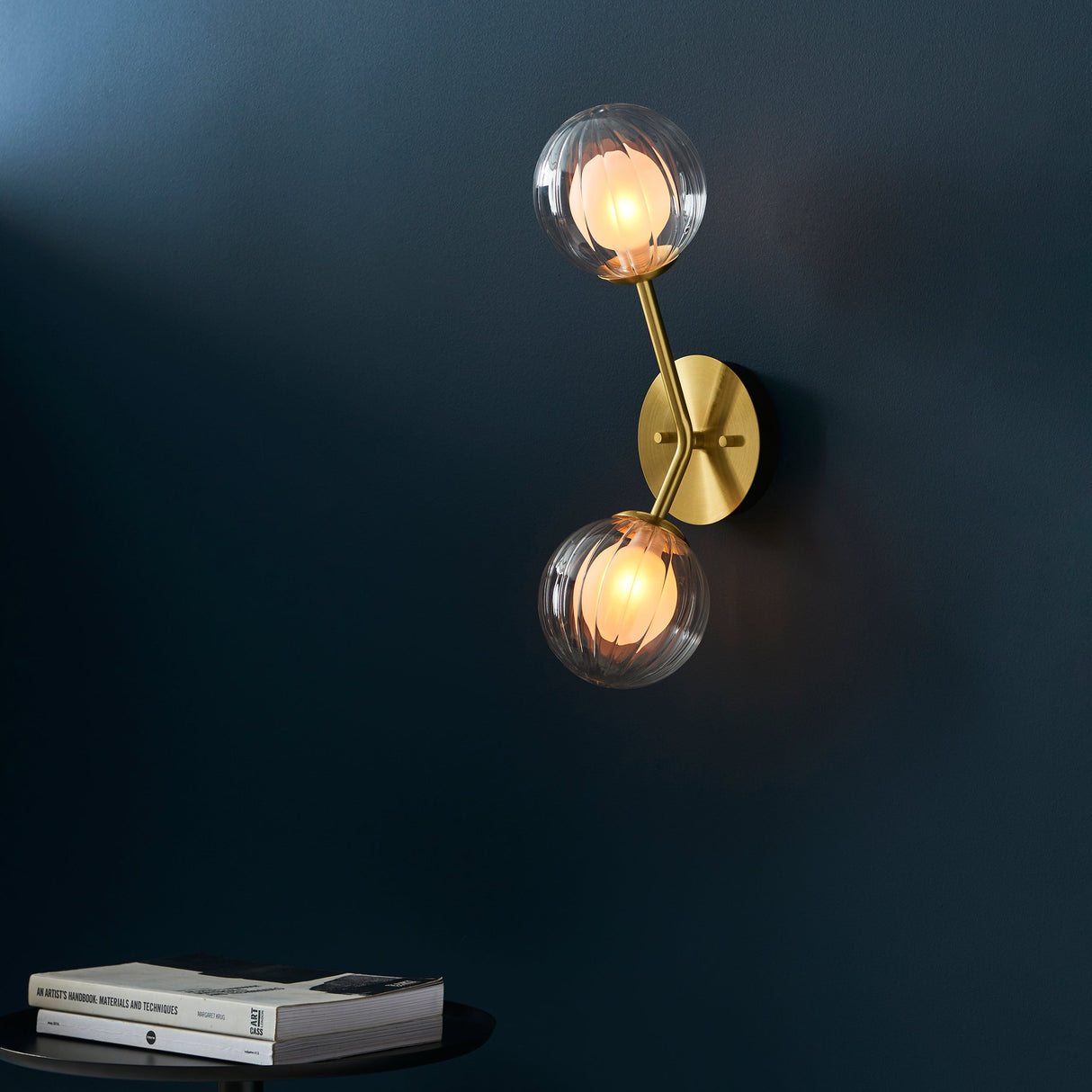 Amos Brixton Wall Light Satin Brass – from Amos Lighting + Home