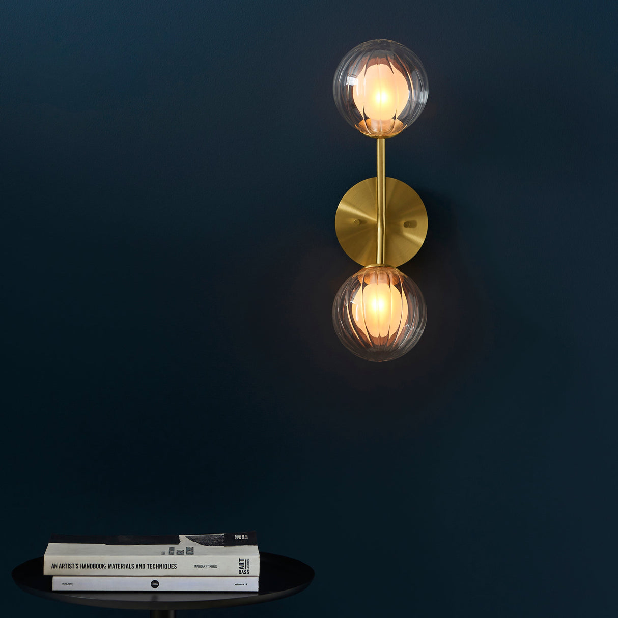 Amos Brixton Wall Light Satin Brass – from Amos Lighting + Home