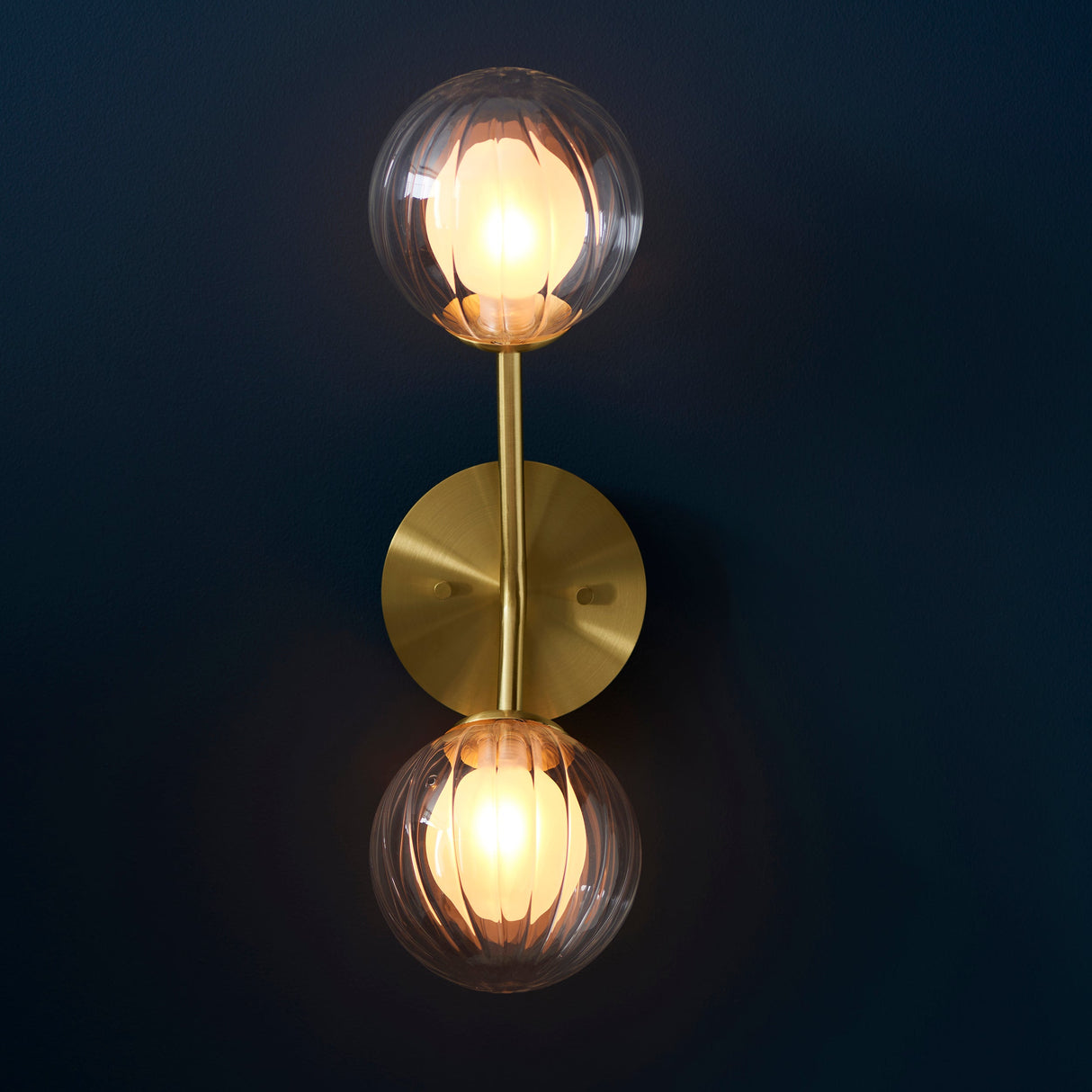Amos Brixton Wall Light Satin Brass – from Amos Lighting + Home
