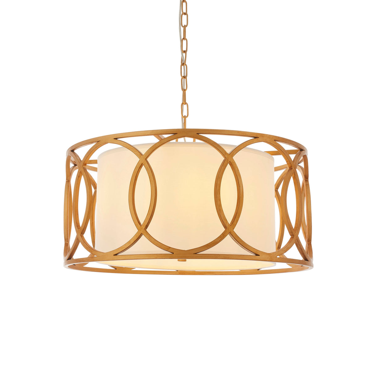 Amos Carrissima Brushed Gold Pendant – from Amos Lighting + Home