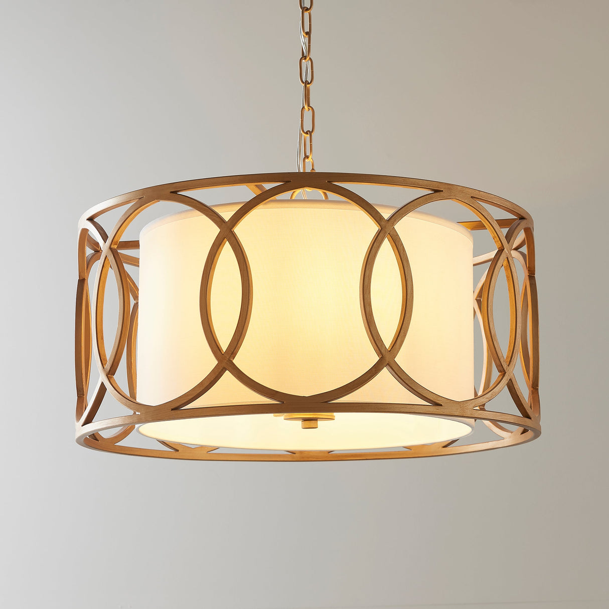 Amos Carrissima Brushed Gold Pendant – from Amos Lighting + Home