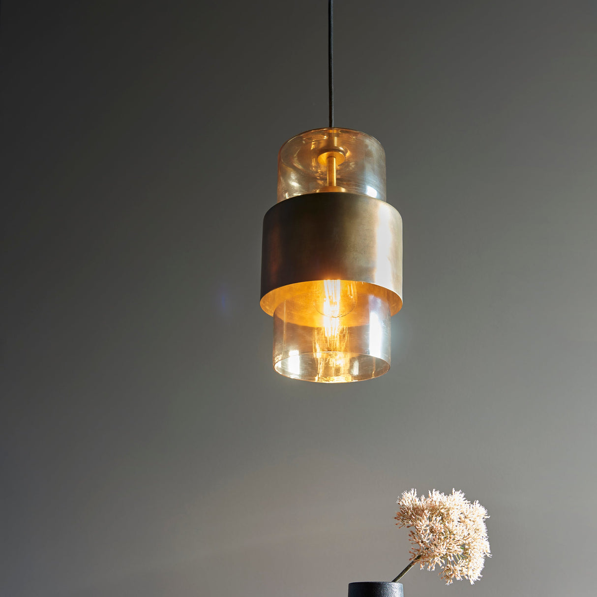 Amos Cattelan Pendant Antique Brass – from Amos Lighting + Home