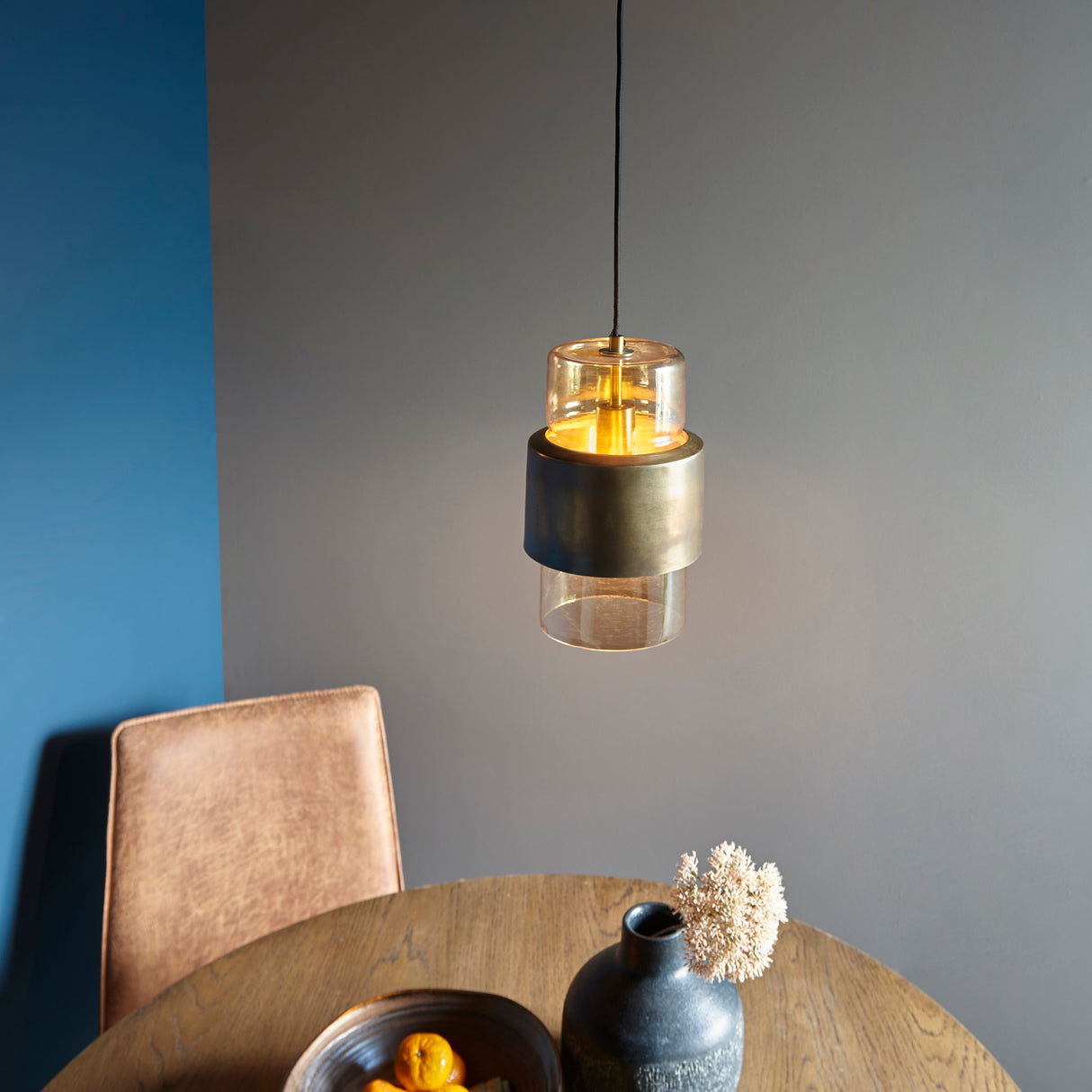 Amos Cattelan Pendant Antique Brass – from Amos Lighting + Home