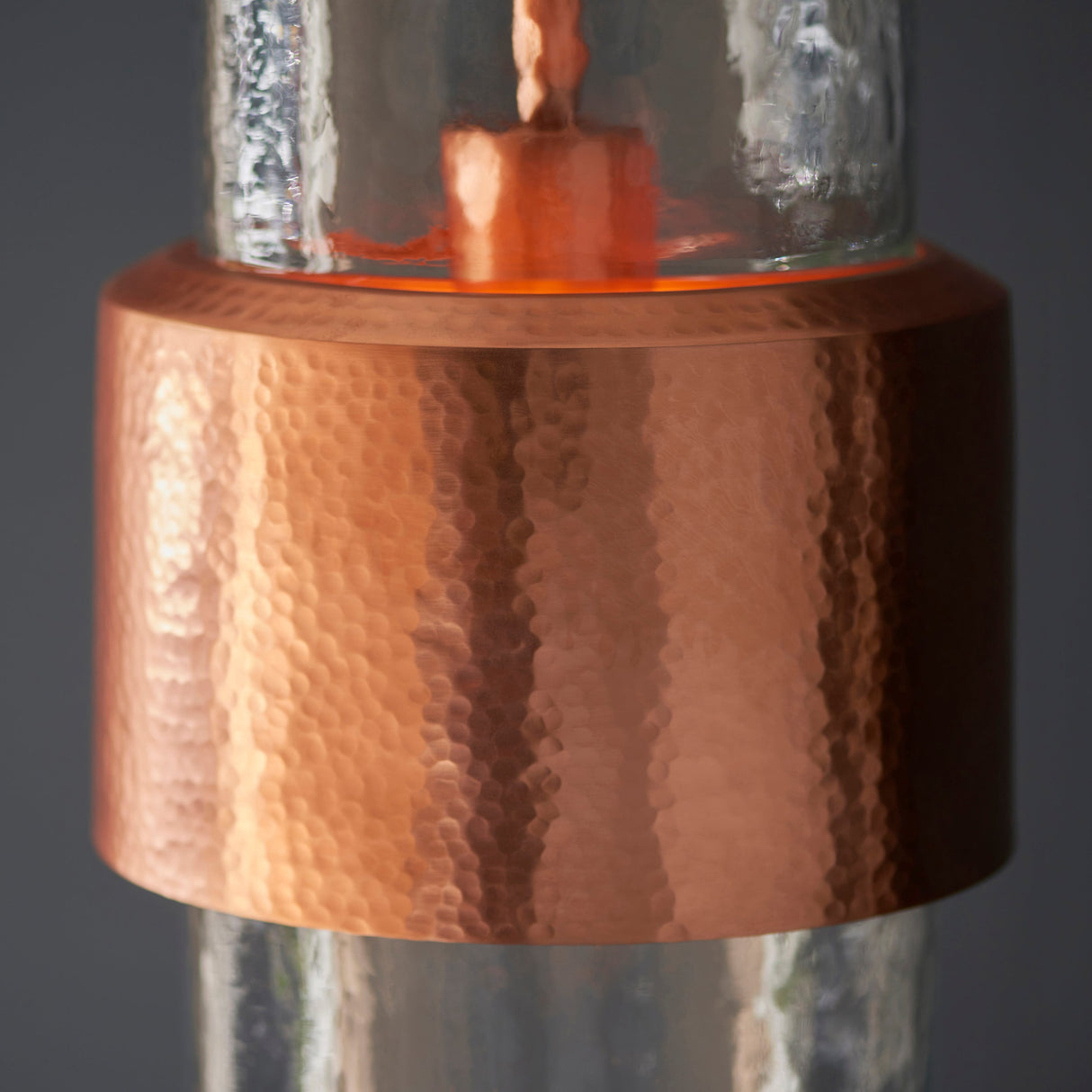 Amos Cattelan Pendant Hammered Copper – from Amos Lighting + Home