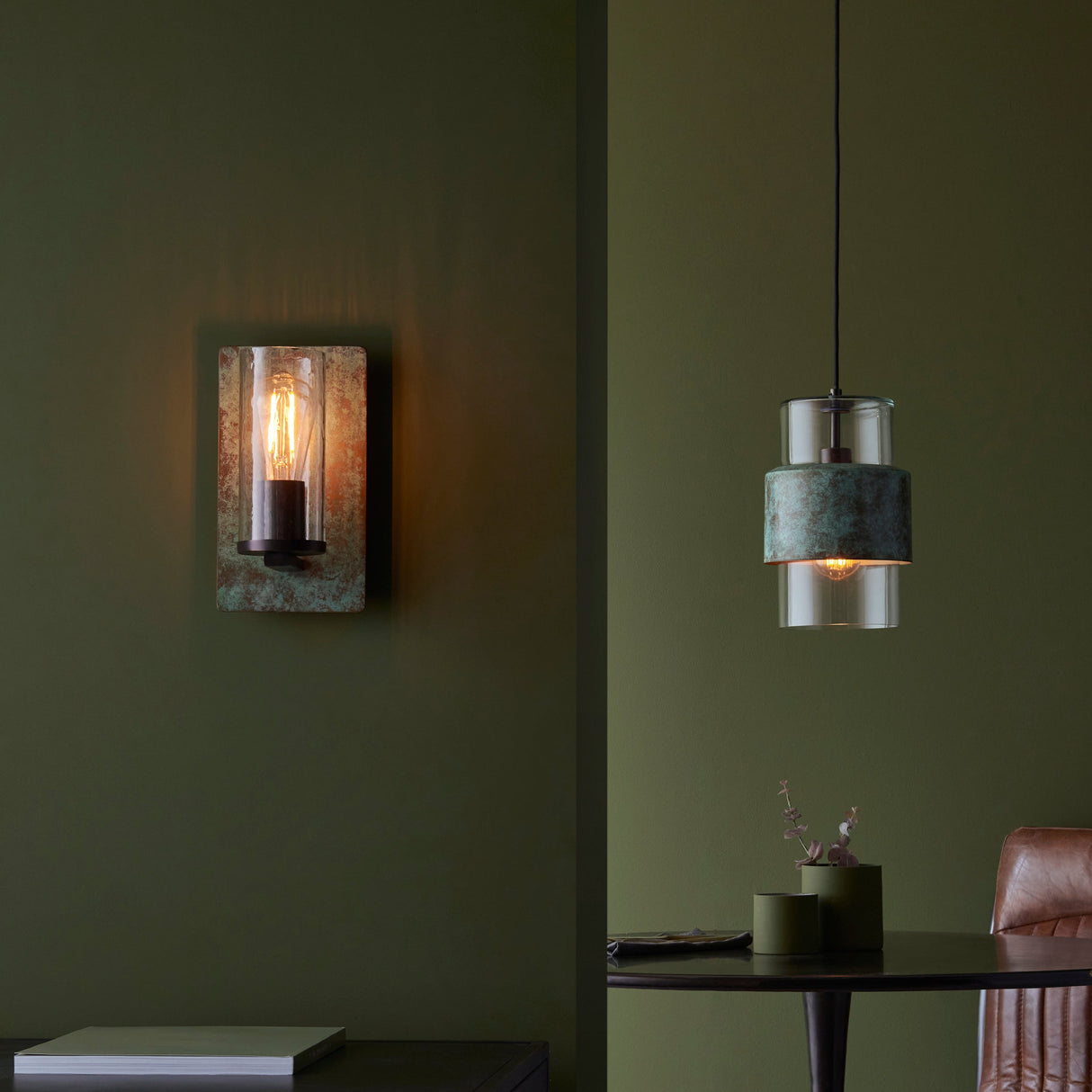 Amos Cattelan Pendant Verdigris – from Amos Lighting + Home