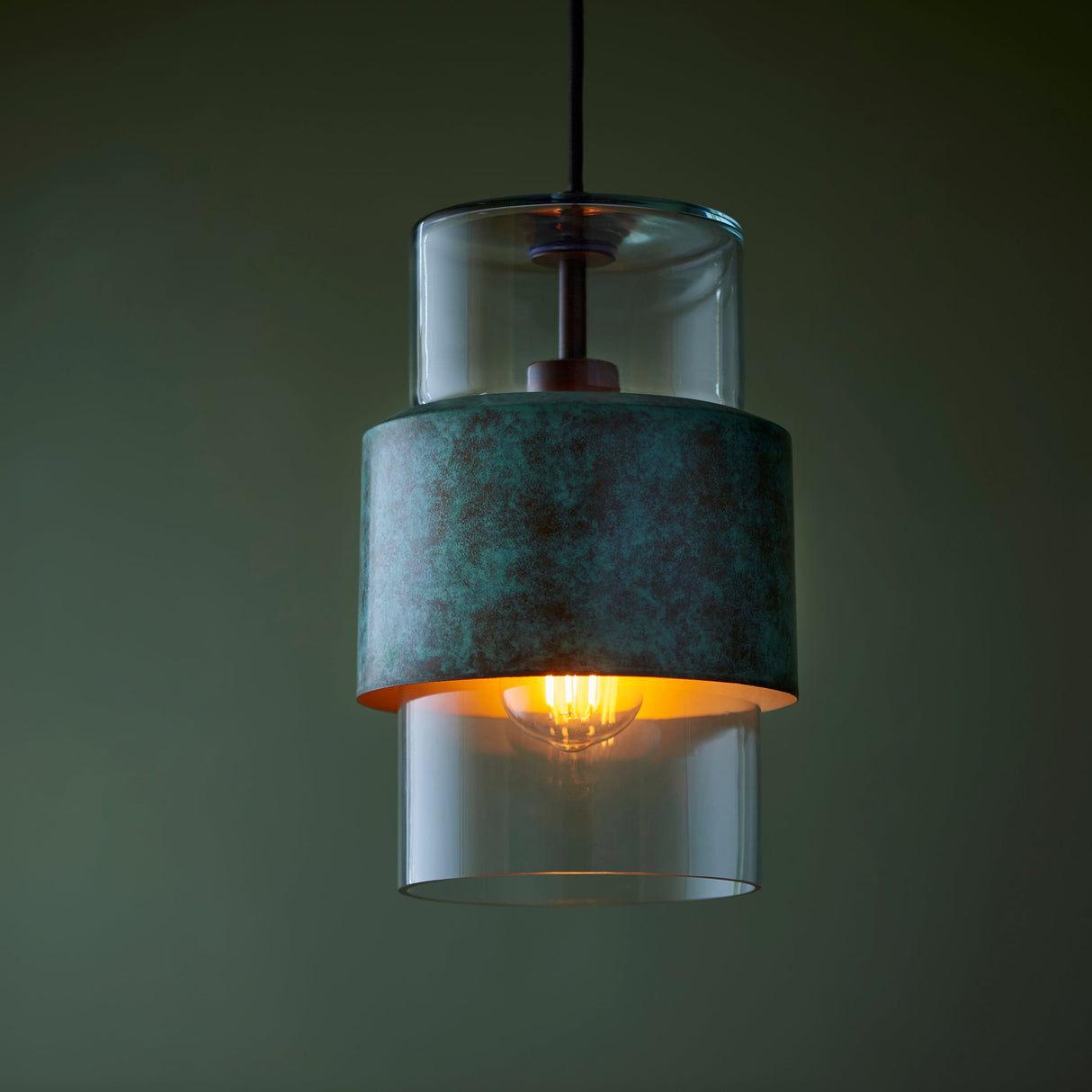 Amos Cattelan Pendant Verdigris – from Amos Lighting + Home