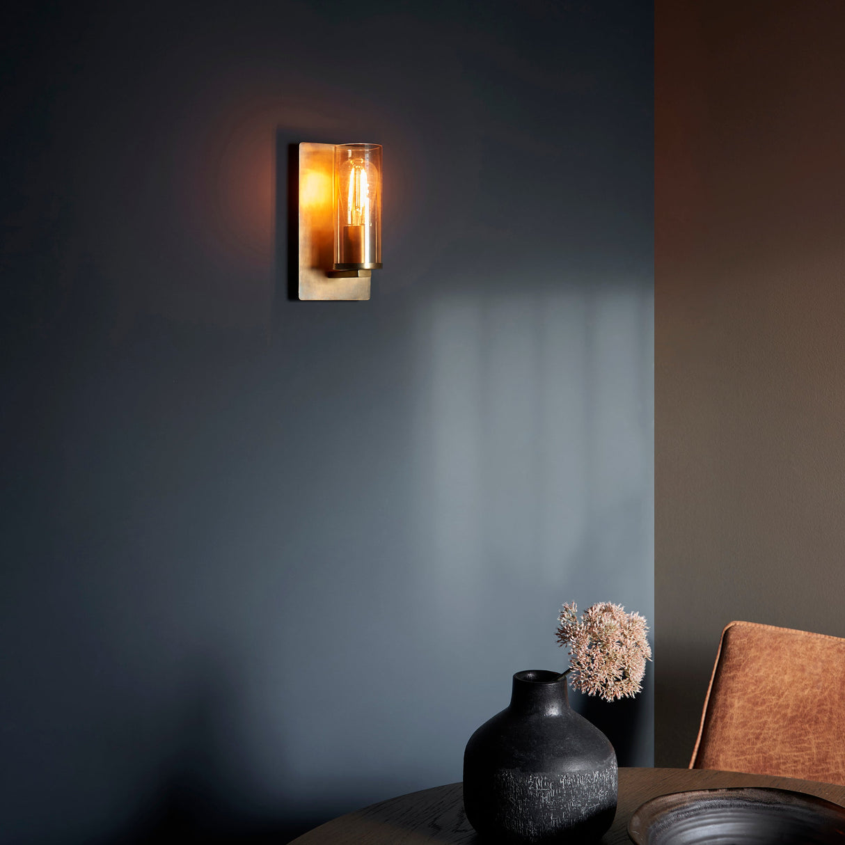 Amos Cattelan Wall Light Antique Brass – from Amos Lighting + Home
