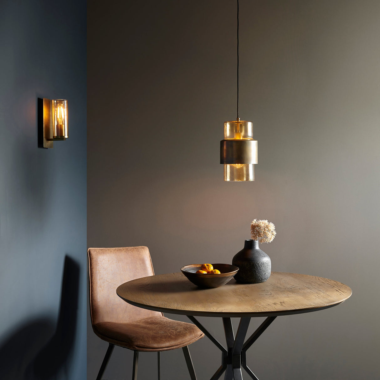 Amos Cattelan Wall Light Antique Brass – from Amos Lighting + Home