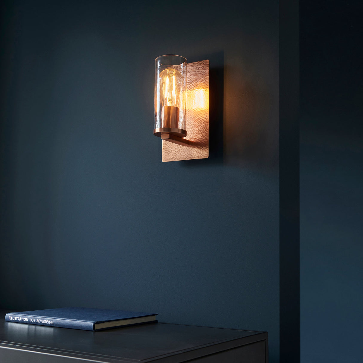 Amos Cattelan Wall Light Hammered Copper – from Amos Lighting + Home