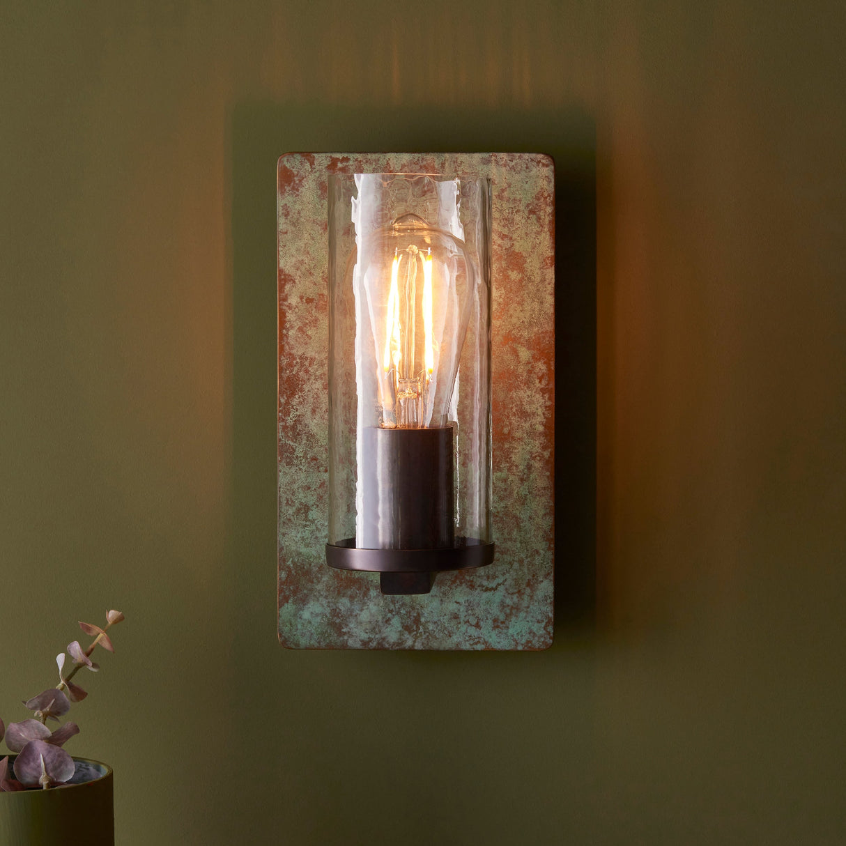 Amos Cattelan Wall Light Verdigris – from Amos Lighting + Home