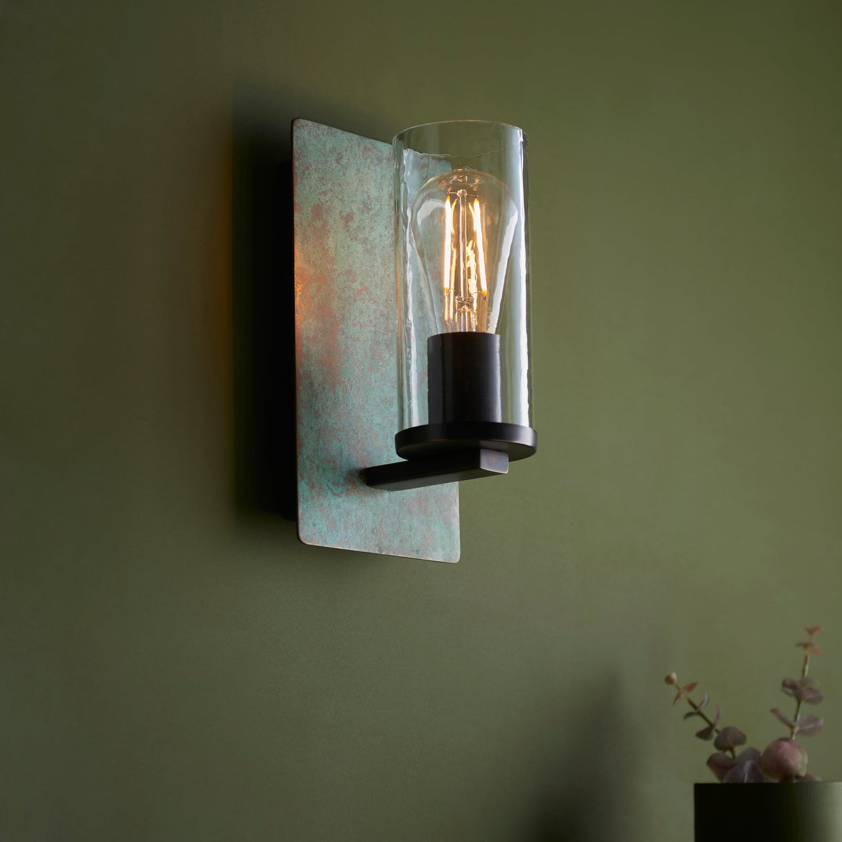 Amos Cattelan Wall Light Verdigris – from Amos Lighting + Home