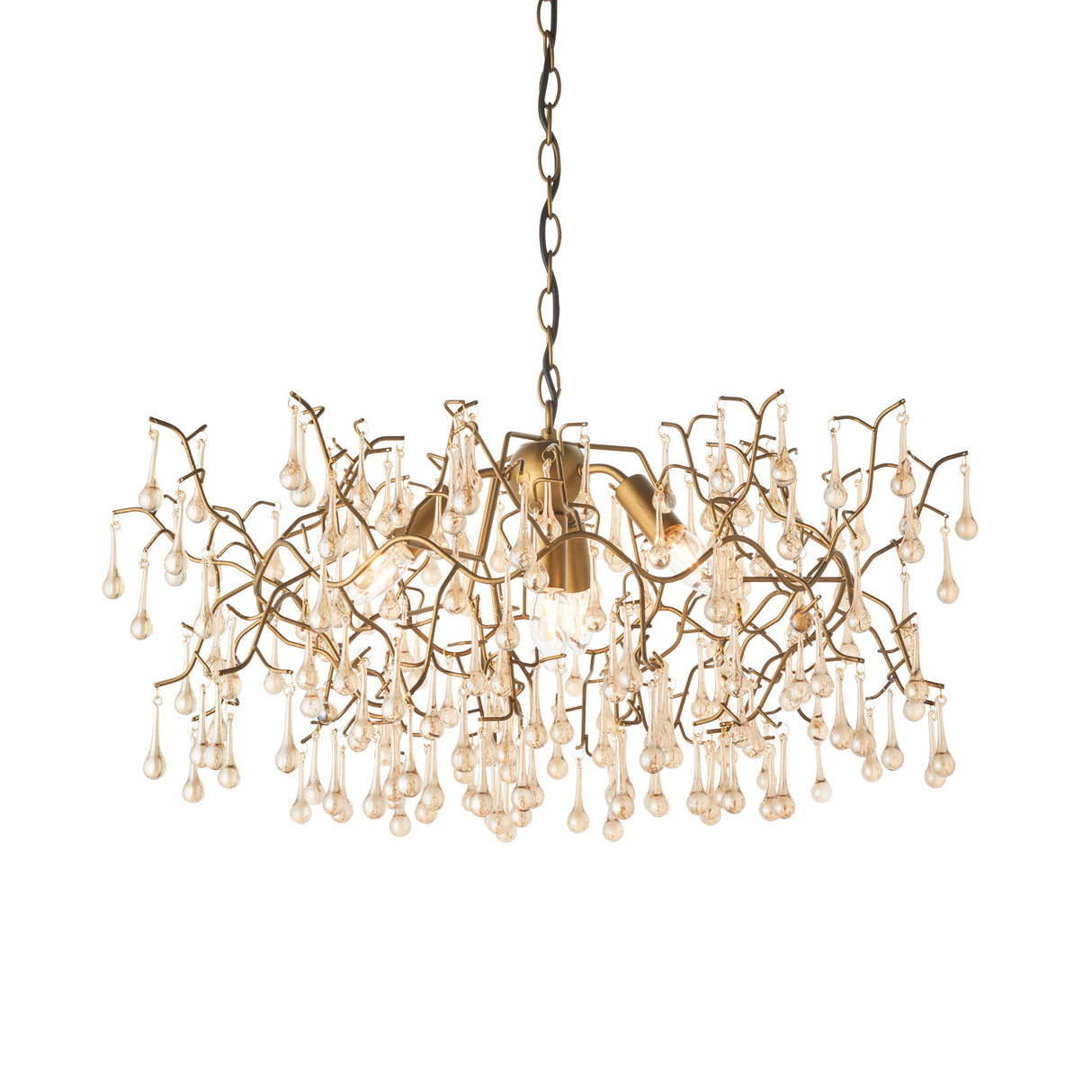 Amos Chatsworth Chandelier Aged Gold & Champagne – from Amos Lighting + Home