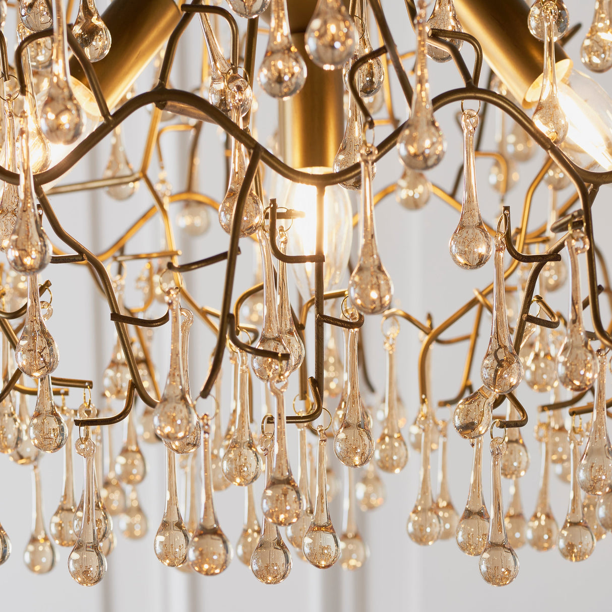Amos Chatsworth Chandelier Aged Gold & Champagne – from Amos Lighting + Home