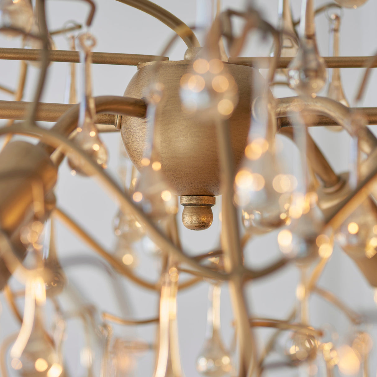 Amos Chatswoth Chandelier Pendant Bar Aged Gold – from Amos Lighting + Home