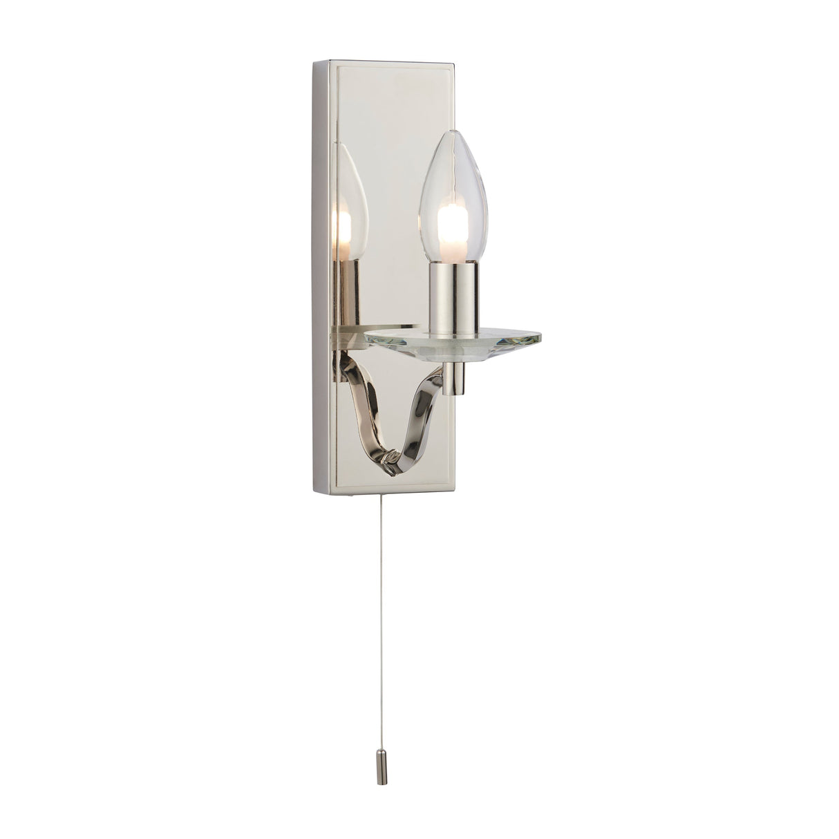 Amos Clementine Bathroom Wall Light Polished Nickel – from Amos Lighting + Home