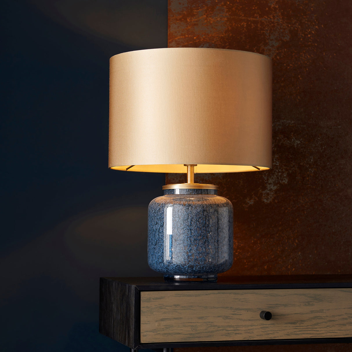 Amos Cobalt Table Lamp with Shade – from Amos Lighting + Home