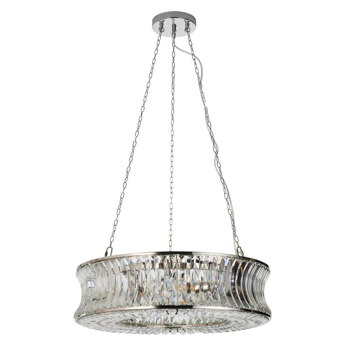 Amos Concave 6 Light Crystal Chandelier – from Amos Lighting + Home
