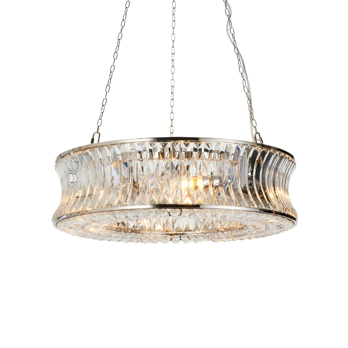 Amos Concave 6 Light Crystal Chandelier – from Amos Lighting + Home